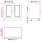 Preview: Spülenunterschrank Kalmar Altholz-Optik 80x46x81,5 cm