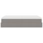 Preview: Ottoman-Bett mit Matratze Taupe 120x190 cm Stoff