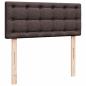 Preview: Ottoman-Bett mit Matratze Dunkelbraun 120x190 cm Stoff