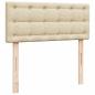 Preview: Ottoman-Bett mit Matratze Creme 120x190 cm Stoff