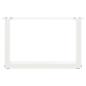 Preview: Couchtischbeine U-Form 2 Stk. Weiß 50x(30-31) cm Stahl