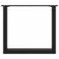 Preview: Couchtischbeine U-Form 2 Stk. Schwarz 50x(42-43) cm Stahl
