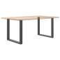 Preview: Couchtischbeine U-Form 2 Stk. Anthrazit 90x(72-73) cm Stahl