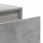 Preview: Wand-Nachttisch mit LED-Leuchten Betongrau