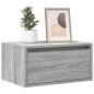 Preview: ARDEBO.de - Wand-Nachttische mit LED-Leuchten 2 Stk. Grau Sonoma