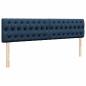 Preview: Ottoman-Bett mit Matratze Blau 160x200 cm Stoff