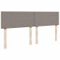Preview: Ottoman-Bett mit Matratze Taupe 160x200 cm Stoff