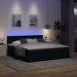 Preview: Ottoman-Bett mit Matratze Blau 160x200 cm Stoff