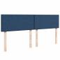 Preview: Ottoman-Bett mit Matratze Blau 160x200 cm Stoff