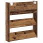 Preview: Schuhregal Wandmontage Altholz-Optik 80x18x90 cm Holzwerkstoff