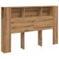 Preview: Kopfteil mit Stauraum Artisan-Eiche 160x18,5x103,5 cm