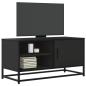 Preview: ARDEBO.de - TV-Schrank Schwarz 80x34,5x40 cm Holzwerkstoff und Metall