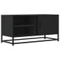 Preview: TV-Schrank Schwarz 80x34,5x40 cm Holzwerkstoff und Metall