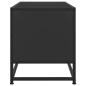 Preview: TV-Schrank Schwarz 80x34,5x40 cm Holzwerkstoff und Metall
