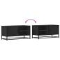 Preview: TV-Schrank Schwarz 80x34,5x40 cm Holzwerkstoff und Metall