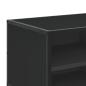 Preview: TV-Schrank Schwarz 80x34,5x40 cm Holzwerkstoff und Metall