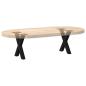 Preview: Couchtischbeine X-Form 2 Stk. Schwarz 30x(30-31) cm Stahl