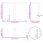 Preview: Esstischbeine T-Form 2 Stk. Weiß 90x35x(72-73) cm Stahl