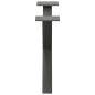 Preview: Couchtischbeine X-Form 2 Stk. Anthrazit 60x(30-31) cm Stahl