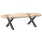 Preview: Couchtischbeine X-Form 2 Stk. Anthrazit 60x(30-31) cm Stahl