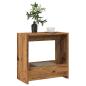 Preview: ARDEBO.de - Beistelltisch Altholz-Optik 50x26x50 cm Holzwerkstoff