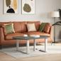 Preview: Couchtischbeine T-Form 2 Stk. Weiß 60x25x(42-43) cm Stahl