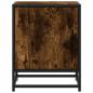 Preview: Nachttische 2 Stk. Räuchereiche 40x31x50cm Holzwerkstoff Metall