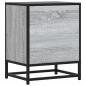 Preview: Nachttische 2 Stk. Grau Sonoma 40x31x50 cm Holzwerkstoff Metall