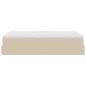 Preview: Ottoman-Bett mit Matratze Creme 120x200 cm Stoff