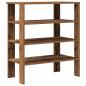 Preview: Schuhregal Altholz-Optik 61x32x70 cm Holzwerkstoff