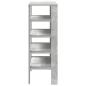 Preview: Schuhregal Betongrau 61x32x87,5 cm Holzwerkstoff