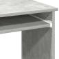 Preview: Schreibtisch mit Regalen Betongrau 84x40x78 cm Holzwerkstoff