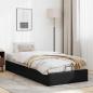 Preview: Ottoman-Bett ohne Matratze Schwarz 90x190 cm Kunstleder