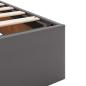 Preview: Ottoman-Bett ohne Matratze Grau 120x200 cm Kunstleder