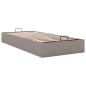 Preview: Ottoman-Bett ohne Matratze Taupe 90x200 cm Stoff