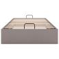 Preview: Ottoman-Bett ohne Matratze Taupe 90x200 cm Stoff