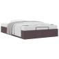 Preview: Ottoman-Bett ohne Matratze Dunkelbraun 120x190 cm Stoff