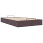 Preview: Ottoman-Bett ohne Matratze Dunkelbraun 120x190 cm Stoff