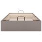 Preview: Ottoman-Bett ohne Matratze Taupe 100x200 cm Stoff