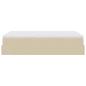 Preview: Ottoman-Bett mit Matratze Creme 120x190 cm Stoff