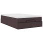 Preview: Ottoman-Bett mit Matratze Dunkelbraun 120x190 cm Stoff