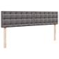 Preview: Ottoman-Bett mit Matratze Grau 180x200 cm Kunstleder