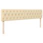 Preview: Ottoman-Bett mit Matratze Creme 180x200 cm Stoff