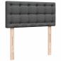 Preview: Ottoman-Bett mit Matratze Dunkelgrau 90x190 cm Stoff
