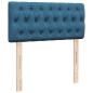 Preview: Ottoman-Bett mit Matratze Dunkelblau 80x200 cm Samt
