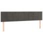 Preview: Ottoman-Bett mit Matratzen Dunkelgrau 200x200 cm Samt