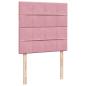 Preview: Ottoman-Bett mit Matratzen Rosa 80x200 cm Samt