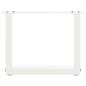 Preview: Couchtischbeine U-Form 2 Stk. Weiß 30x(30-31) cm Stahl