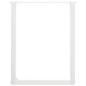 Preview: Couchtischbeine U-Form 2 Stk. Weiß 60x(72-73) cm Stahl