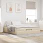 Preview: Ottoman-Bett mit Matratze Creme 160x200 cm Stoff